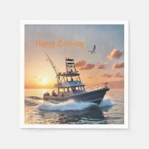 Fischerboot Geburtstag Serviette
