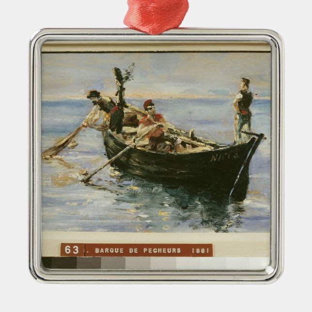 Fischerboot Henrides Toulouse-Lautrec |, 1881 Silbernes Ornament (Vorne)