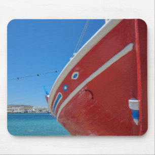 Fischerboot im Hafen von Mykonos in den Kykladen Mousepad