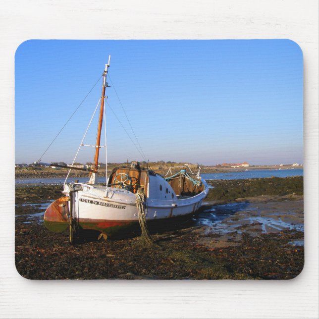 Fischerboot in Guernsey Mousepad (Vorne)
