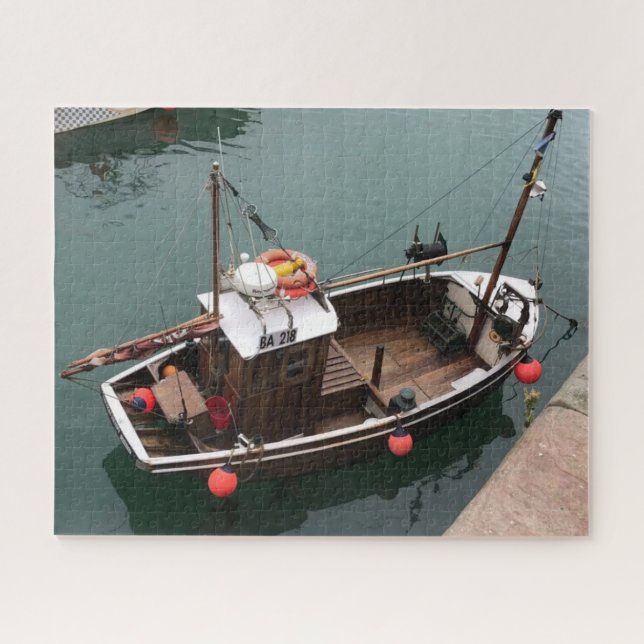 Fischerboot in Portpatrick Harbour, Wigtownshire (Horizontal)