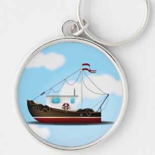 Fischerboot Schlüsselanhänger