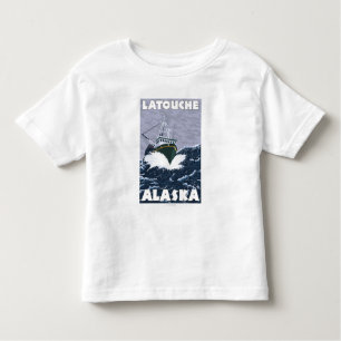 Fischerboot-Szene - Latouche, Alaska Kleinkind T-shirt