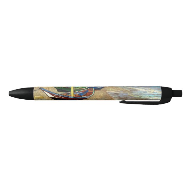 Fischerboote am Strand in Saintes-Maries Van Gogh Kugelschreiber (Unterseite)