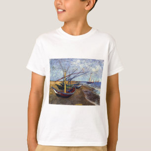 Fischerboote am Strand T-Shirt