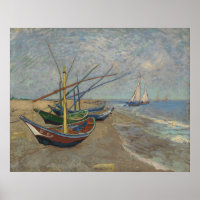 Fischerboote am Strand von Les Saintes-Maries