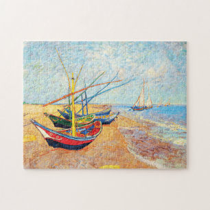 Fischerboote am Strand von Saintes-Maries
