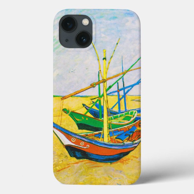Fischerboote am Strand von Saintes-Maries  Case-Mate iPhone Hülle (Rückseite)