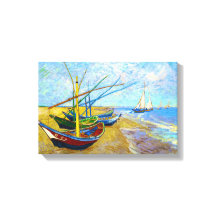 Fischerboote am Strand von Vincent Van Gogh