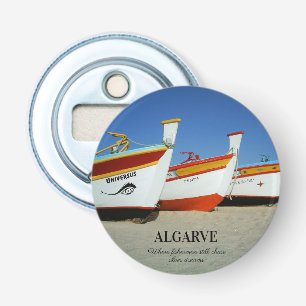 Fischerboote auf dem Foto der Algarve Flaschenöffner