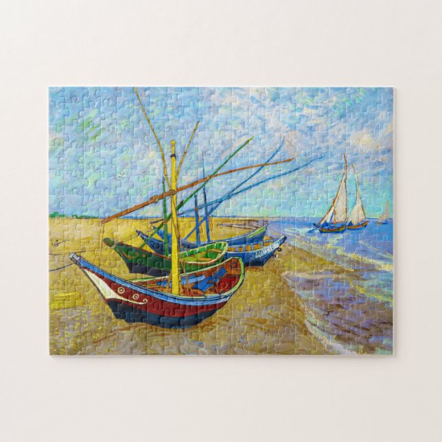 Fischerboote auf dem Strand durch Vincent van Gogh (Horizontal)