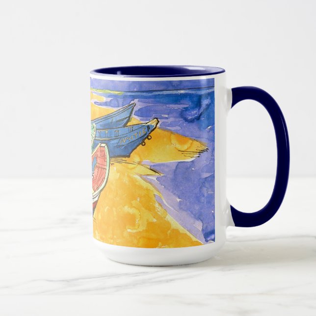 Fischerboote Beach Saintes-Maries Van Gogh Fine Tasse (Rechts)