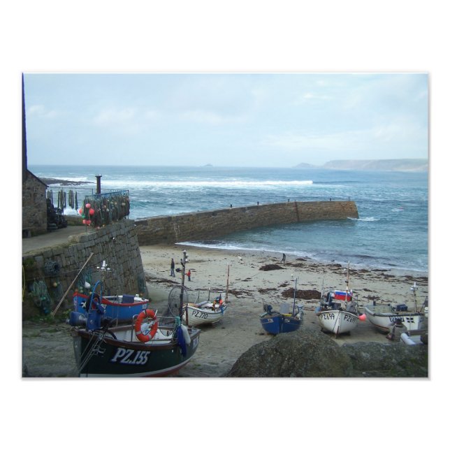 Fischerboote Cornwall Fotografie (Vorne)