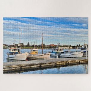 Fischerboote im Hafen, Portland, Australien