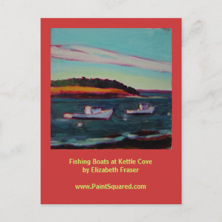 Fischerboote ・ Kettle Cove ・ Maine Coast Postcard Postkarte