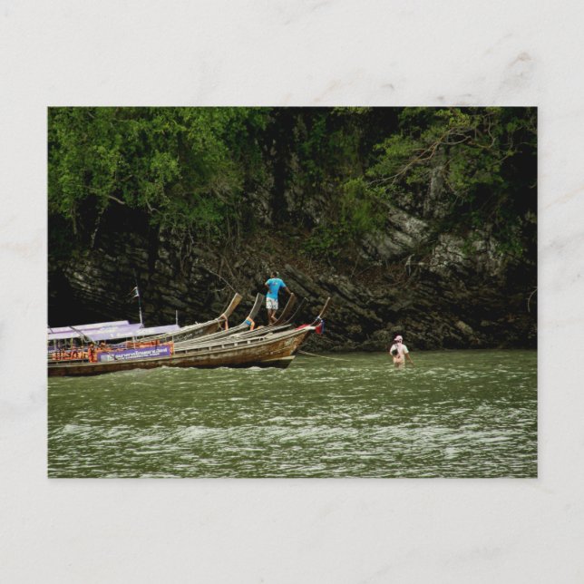 Fischerboote | Krabi, Thailand Postcard Postkarte (Vorderseite)