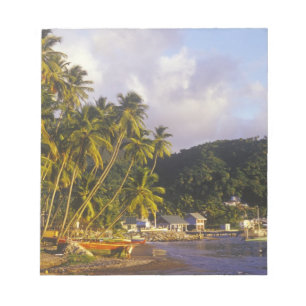 Fischerboote, Soufriere, St. Lucia, Karibik Notizblock