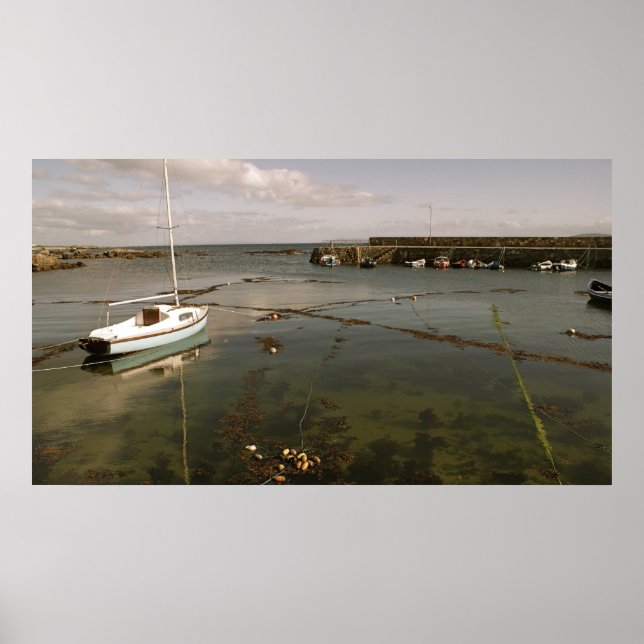 Fischerboote Spiddal Irland Poster (Vorne)