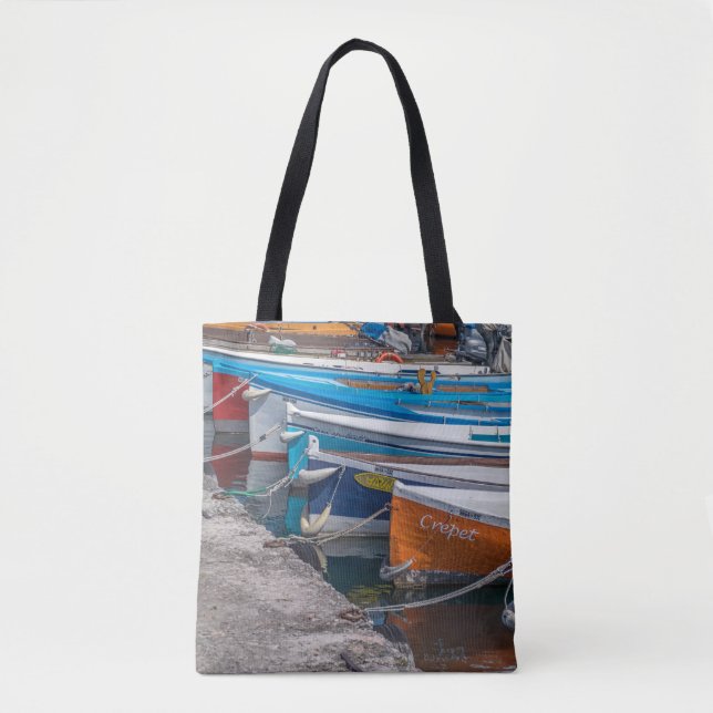 Fischerboote Taschen-Tasche Tasche (Vorderseite)