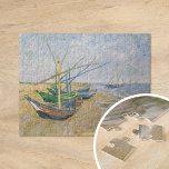 Fischerboote | Vincent Van Gogh<br><div class="desc">Fischerboote am Strand von Saintes-Maries (1888) von dem niederländischen post-impressionistischen Künstler Vincent Van Gogh. Original-Kunstwerk ist ein Ölgemälde auf der Leinwand,  das mehrere Fischerboote am Meeresufer darstellt. Verwenden Sie die Entwurfstools,  um einen benutzerdefinierten Text hinzuzufügen oder das Bild zu personalisieren.</div>