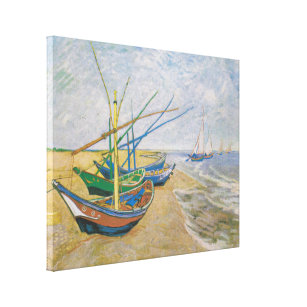 Fischerboote   Vincent Van Gogh Leinwanddruck