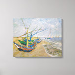 Fischerboote | Vincent Van Gogh Leinwanddruck<br><div class="desc">Fischerboote am Strand von Saintes-Maries (1888) von dem niederländischen post-impressionistischen Künstler Vincent Van Gogh. Original-Kunstwerk ist ein Ölgemälde auf der Leinwand,  das mehrere Fischerboote am Meeresufer darstellt. Verwenden Sie die Entwurfstools,  um einen benutzerdefinierten Text hinzuzufügen oder das Bild zu personalisieren.</div>