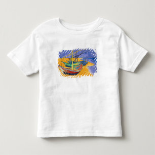 Fischerboote Vincent van Goghs   auf dem Strand Kleinkind T-shirt