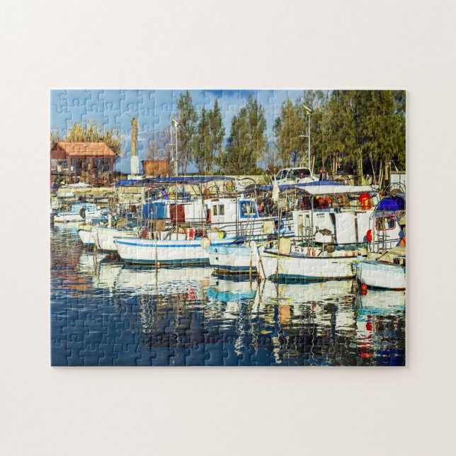 Fischerboote Zypern. Jigsaw Puzzle (Horizontal)
