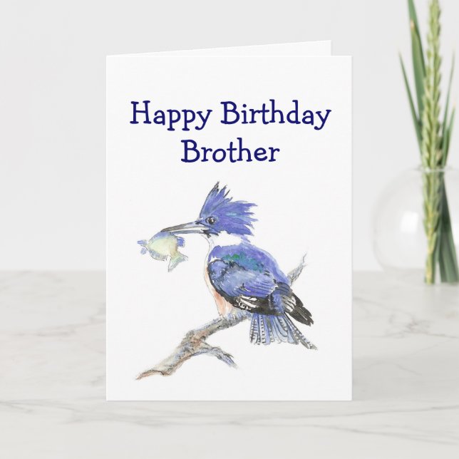 Fischerbruder Geburtstag Spaß - The Kingfisher Karte (Vorderseite)