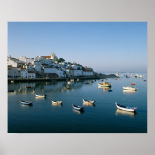 Fischerdorf Ferragudo, Algarve, Portugal 2 Poster