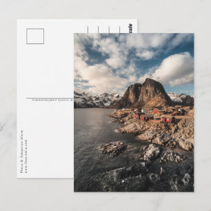 Fischerdorf Hamnoy Lofoten Norwegen Postkarte