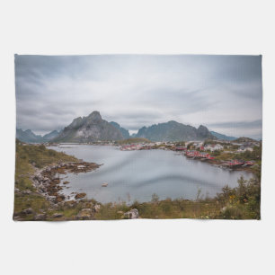 Fischerdorf Lofoten Geschirrtuch