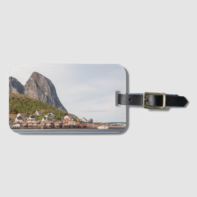 Fischerdorf Lofoten - Norwegen Gepäckanhänger (Vorderseite (Horizontal))