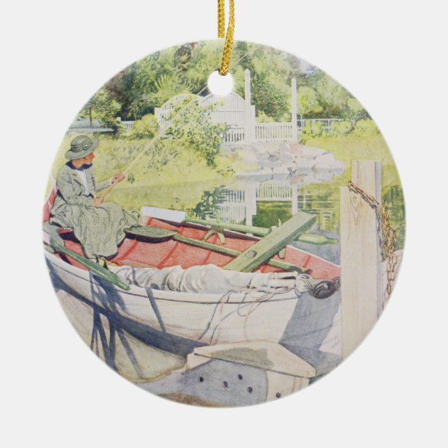 Fischerei, 1909 keramikornament (Vorne)