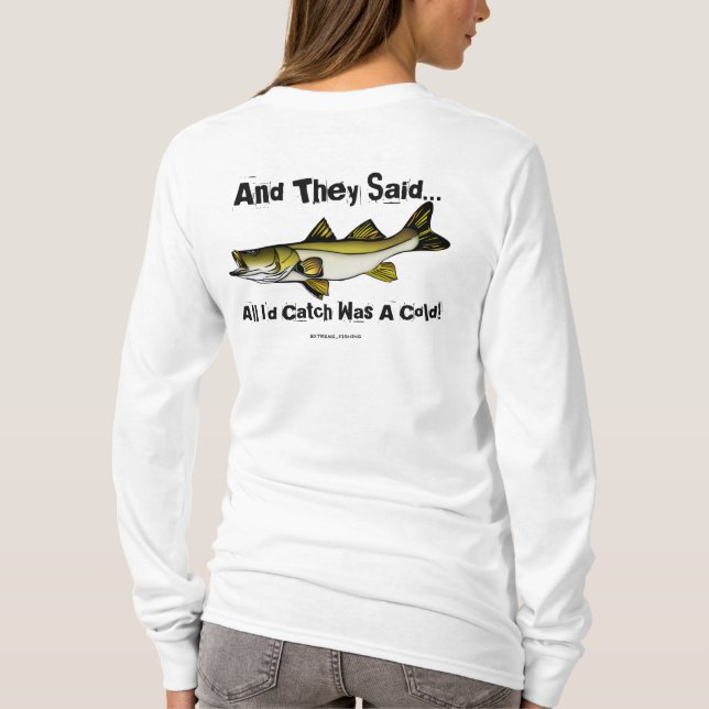 Fischerei (alle würde ich fangen), des T - Shirt (Rückseite)