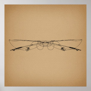 Fischerei Antique Art Fischerei Polen Vintag Poster