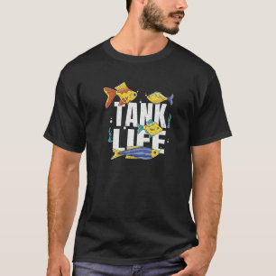 Fischerei Aquarium Fischhalter Salzwasser T-Shirt
