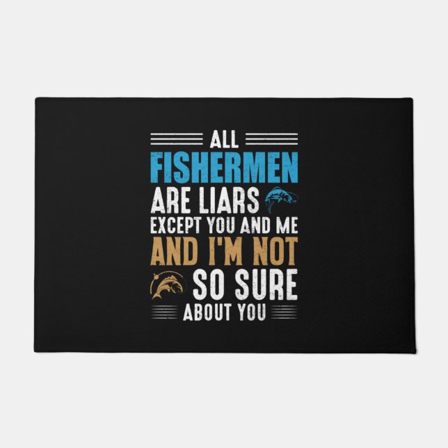 Fischerei Art All Fisherman Fußmatte (Vorderseite)