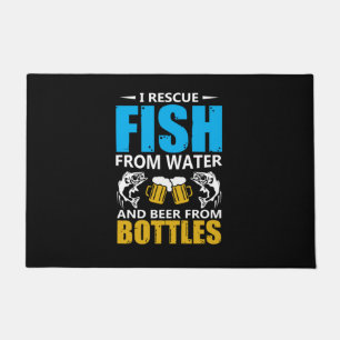 Fischerei Art I Rettung von Fischen aus Wasser Fußmatte