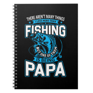 Fischerei Art Papa Lieben mehr als Fischen Notizblock