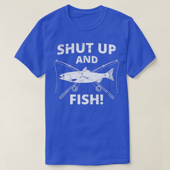 Fischerei auf der Sonnenseite - Fischfang T-Shirt (Design vorne)