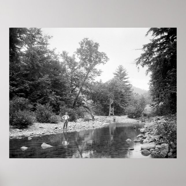 Fischerei auf die Catskills: 1890 Poster (Vorne)