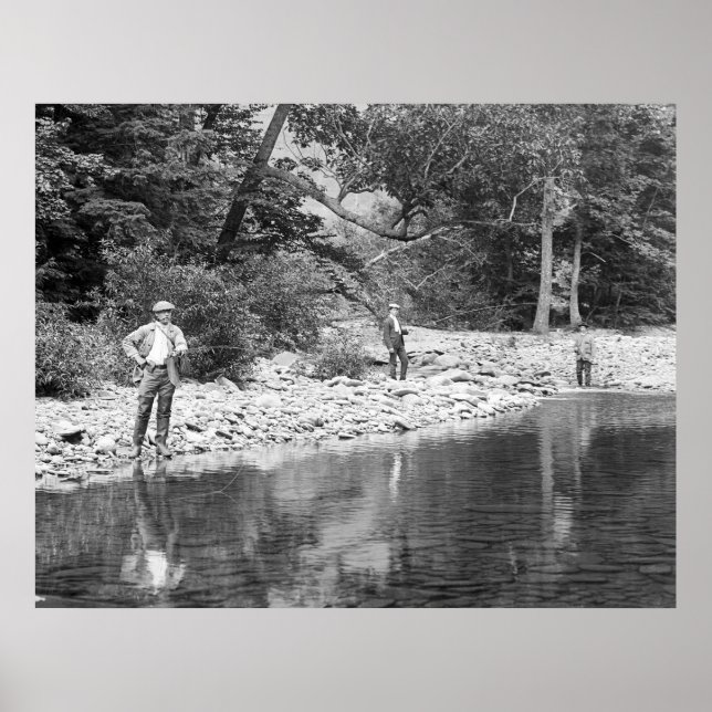 Fischerei auf die Catskills: 1890 Poster (Vorne)