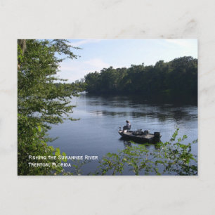 Fischerei auf die Suwannee-Postkarte Postkarte