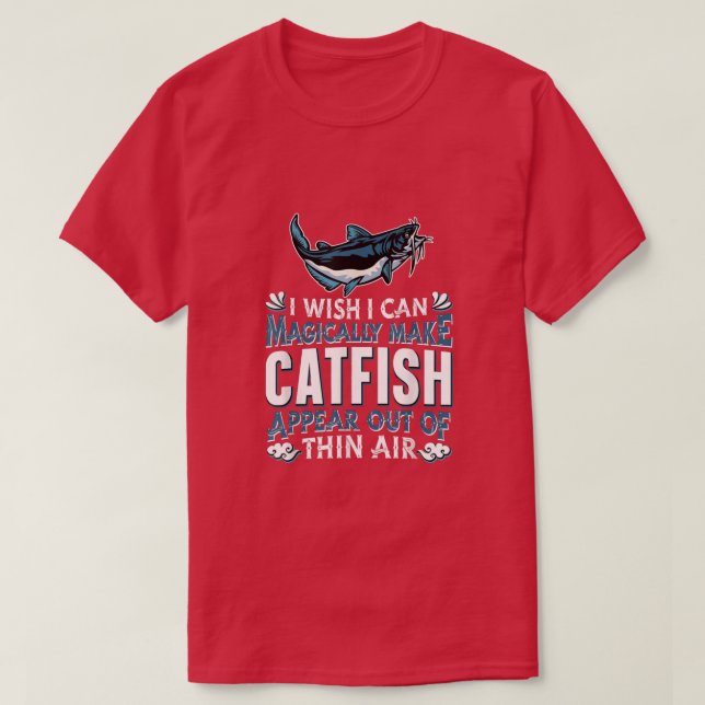 Fischerei auf Süßwasser FischerMagische Katfische T-Shirt (Design vorne)