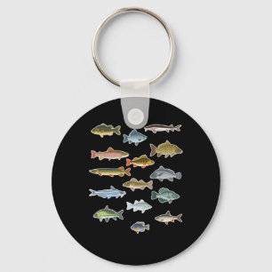 Fischerei auf Süßwasserfische Schlüsselanhänger