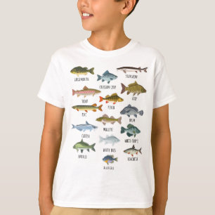 Fischerei auf Süßwasserfische T-Shirt