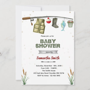 Fischerei-Baby-Shower-Einladung Einladung
