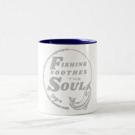 Fischerei Beruhigt das Soul Zweifarbige Tasse