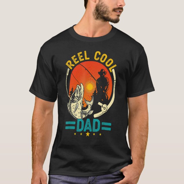 Fischerei Cooler Vater T-Shirt (Vorderseite)